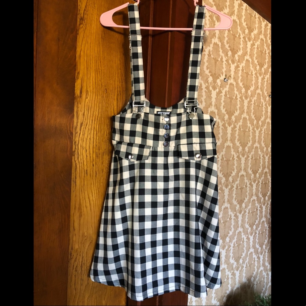 Hot Topic checkered plaid schoolgirl dress